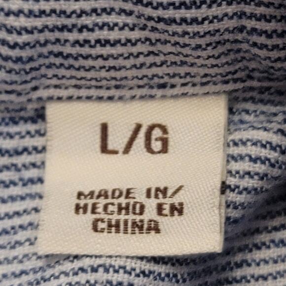 Weatherproof Vintage Washable Linen Short Sleeve Women's LG - Picture 4 of 10